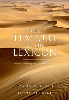 The Texture of the Lexicon (eBook, PDF) - Jackendoff, Ray; Audring, Jenny