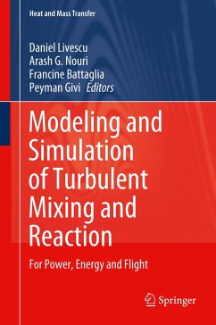 Modeling and Simulation of Turbulent Mixing and Reaction