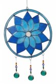 Suncatcher &quote;Lotus Chakra&quote; Resin blau 15 x 35 cm