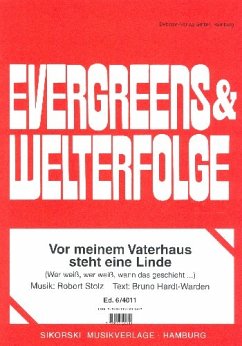 Cover Vor meinem Vaterhaus steht eine Linde: Einzelausgabe Gesang und Klavier