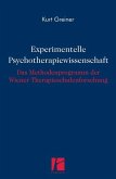 Experimentelle Psychotherapiewissenschaft