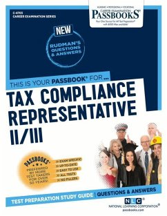 Tax Compliance Representative II/III (C-4703): Passbooks Study Guide Volume 4703 - National Learning Corporation