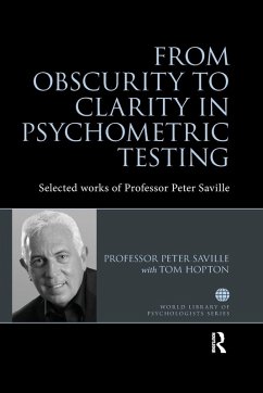 Cover From Obscurity to Clarity in Psychometric Testing