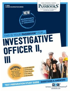 Investigative Officer II, III (C-4846): Passbooks Study Guide Volume 4846 - National Learning Corporation