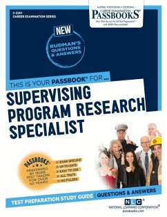 Supervising Program Research Specialist (C-3201): Passbooks Study Guide Volume 3201 - National Learning Corporation