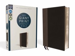 Niv, Giant Print Compact Bible, Leathersoft, Black, Red Letter Edition, Comfort Print - Zondervan