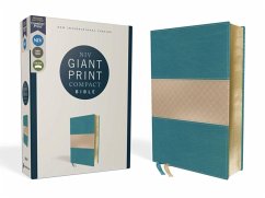 Niv, Giant Print Compact Bible, Leathersoft, Teal, Red Letter Edition, Comfort Print - Zondervan