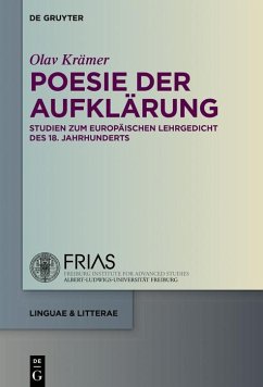 Poesie der Aufklärung (eBook, PDF) - Krämer, Olav