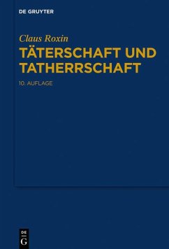 Täterschaft und Tatherrschaft (eBook, PDF) - Roxin, Claus