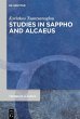 Studies in Sappho and Alcaeus (eBook,... - Bild 1