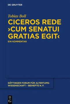 Ciceros Rede >cum senatui gratias egit< (eBook, PDF) - Boll, Tobias
