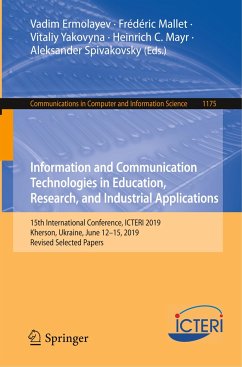 Information and Communication Technologies in Education, Research, and Industrial Applications