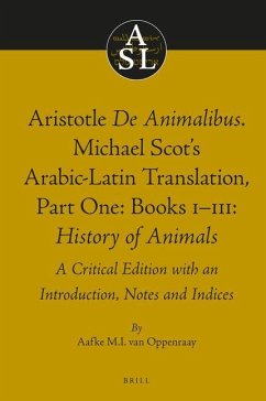 Aristotle de Animalibus. Michael Scot's Arabic-Latin Translation, Volume 1a: Books I-III: History of Animals