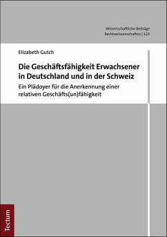 Die Geschäftsunfähigkeit Erwachsener in Deutschland und in der Schweiz (eBook, PDF) Cover Die Geschäftsunfähigkeit Erwachsener in Deutschland und in der Schweiz (eBook, PDF)
