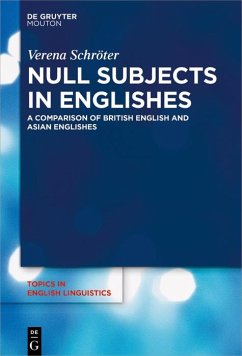 Null Subjects in Englishes (eBook, PDF) - Schröter, Verena