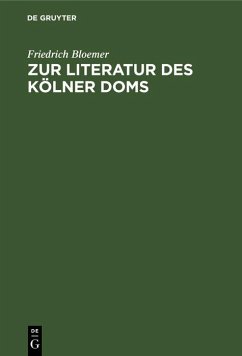 Cover Zur Literatur des Kölner Doms (eBook, PDF)
