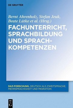 Cover Fachunterricht, Sprachbildung und Sprachkompetenzen (eBook, PDF)