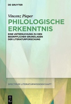 Philologische Erkenntnis (eBook, PDF) - Pieper, Vincenz