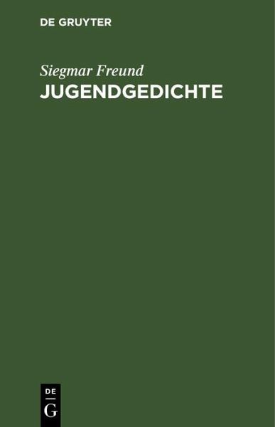 Jugendgedichte (eBook, PDF)
