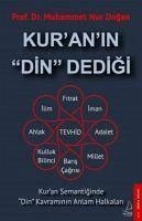 Kuranin Din Dedigi - Nur Dogan, Muhammet