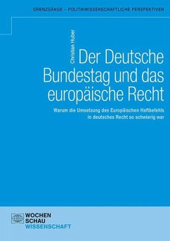 Der Deutsche Bundestag und das europäische Recht - Huber, Christian