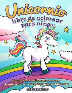 Unicornio libro de colorear para niños - Clever Kiddo