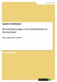 Herausforderungen von Gründerinnen in Deutschland (eBook, PDF)