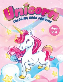 Unicorn Coloring Book for Kids Ages 4-8 - Feel Happy Books