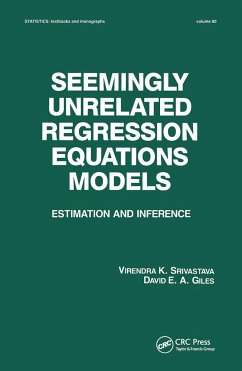 Seemingly Unrelated Regression Equations Models - Srivastava, Virendera K; Giles, David E a