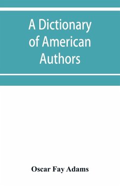 Cover A dictionary of American authors