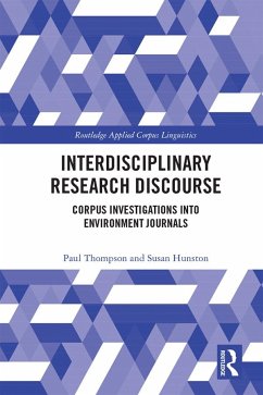 Interdisciplinary Research Discourse - Thompson, Paul; Hunston, Susan