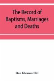 The Record of Baptisms, Marriages and Deaths, and Admissions to the church and dismissals therefrom, Transcribed from the church records in the Town of Dedham, Massachusetts 1638-1845. Also all the Epitaphs in the Ancient Burial Place in Dedham, Together