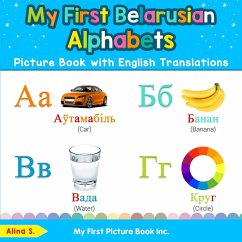 Cover My First Belarusian Alphabets Picture Book with English Translations