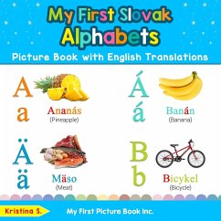 Cover My First Slovak Alphabets Picture Book with English Translations