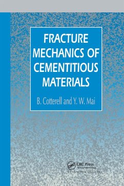 Fracture Mechanics of Cementitious Materials - Cotterell, B.; Mai, Y W