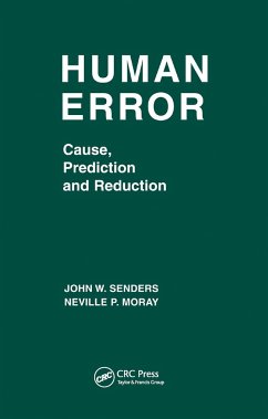 Human Error - Senders, John W; Moray, Neville P