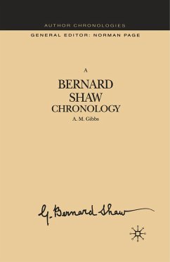 A Bernard Shaw Chronology