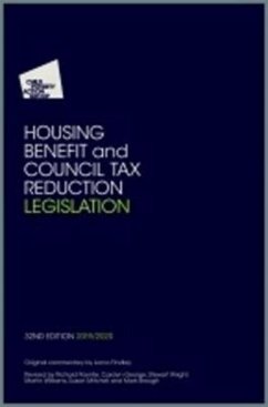 Housing Benefit and Council Tax Reduction Legislation Cover Housing Benefit and Council Tax Reduction Legislation