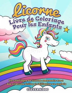 Cover Licorne Livre de Coloriage Pour les Enfants