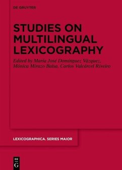 Studies on Multilingual Lexicography (eBook, ePUB)