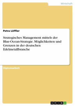 Strategisches Management mittels der Blue-Ocean-Strategie. Möglichkeiten und Grenzen in der deutschen Edelmetallbranche (eBook, PDF) - Löffler, Petra