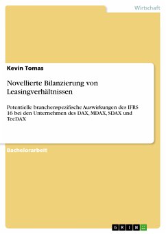 Novellierte Bilanzierung von Leasingverhältnissen (eBook, PDF) - Tomas, Kevin
