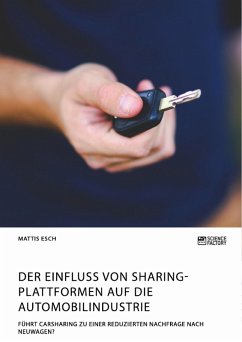 Der Einfluss von Sharing-Plattformen auf die Automobilindustrie. Führt Carsharing zu einer reduzierten Nachfrage nach Neuwagen? (eBook, PDF)