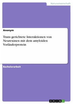 Trans gerichtete Interaktionen von Neurexinen mit dem amyloiden Vorläuferprotein (eBook, PDF)