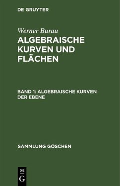 Algebraische Kurven der Ebene (eBook, PDF) - Burau, Werner