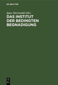 Cover Das Institut der bedingten Begnadigung (eBook, PDF)