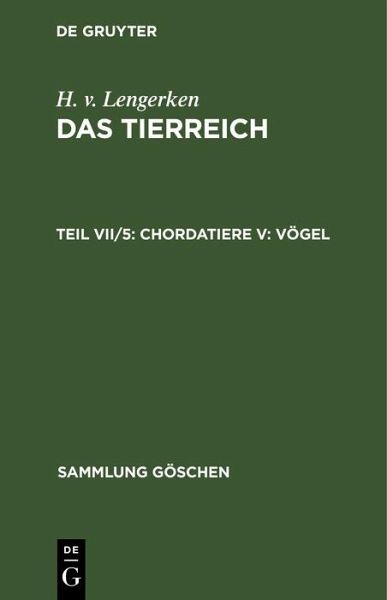 Chordatiere V: Vögel (eBook, PDF) Chordatiere V: Vögel (eBook, PDF)