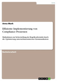 Effiziente Implementierung von Compliance Prozessen (eBook, PDF)