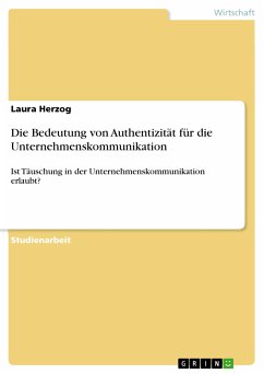 Die Bedeutung von Authentizität für die Unternehmenskommunikation (eBook, PDF) - Herzog, Laura