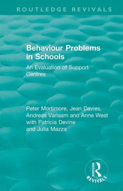 Behaviour Problems in Schools - Mortimore, Peter; Davies, Jean; Varlaam, Andreas